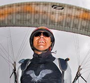 parapente au dcollage