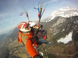 Vol biplace en parapente sur Annecy